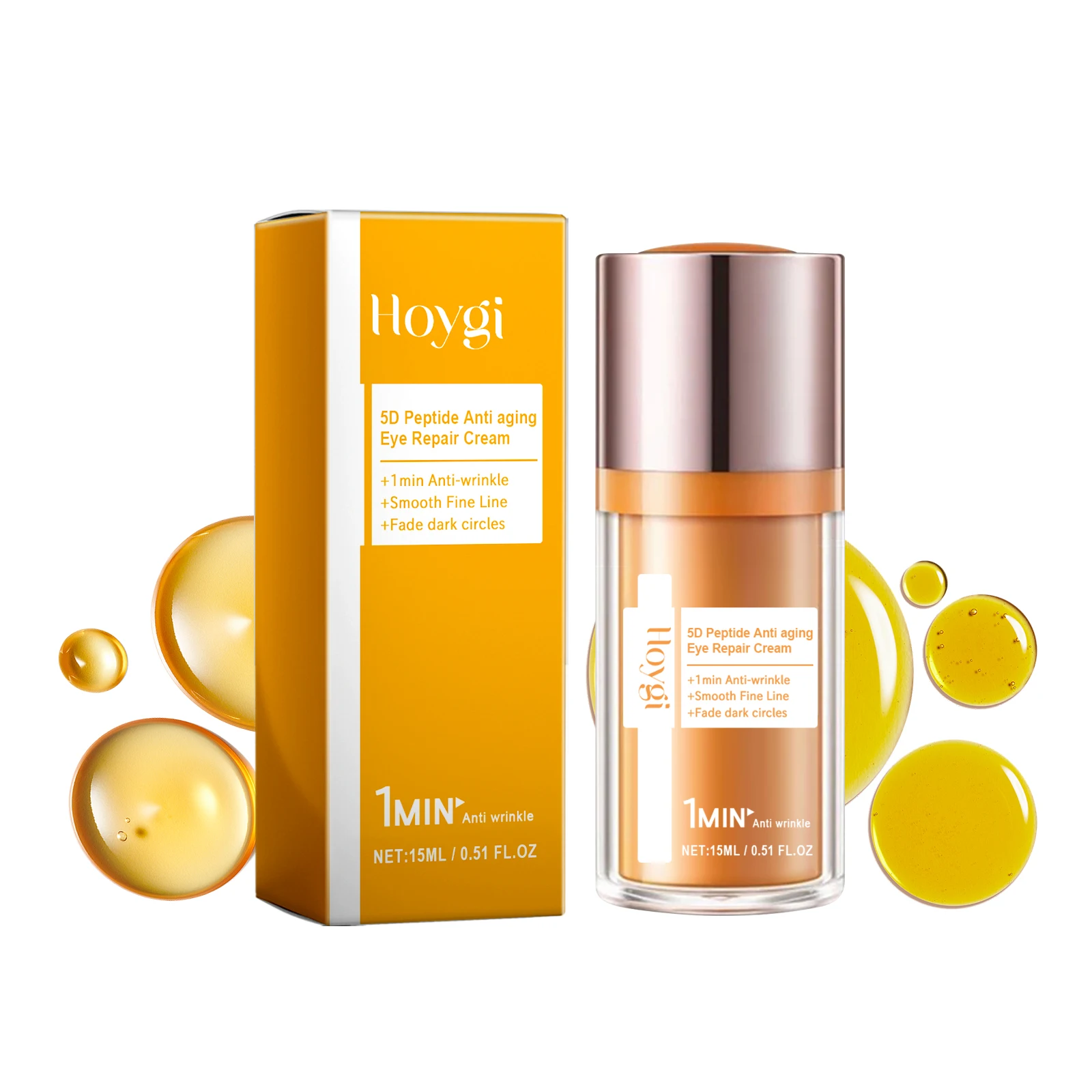 Crème Anti-rides pour les yeux, Peptide 5D, raffermissante, élimine les cernes, réduit les ridules, les pieds d'oie, lissante, nourrissante, soins pour les yeux