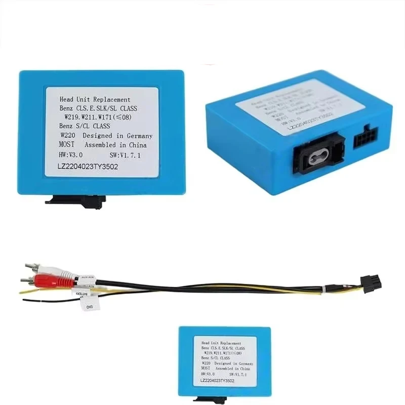 For Benz W219 W211 W171 LH-18 MOST Fiber Optic AUX Audio Adapter Cable Harness Interface