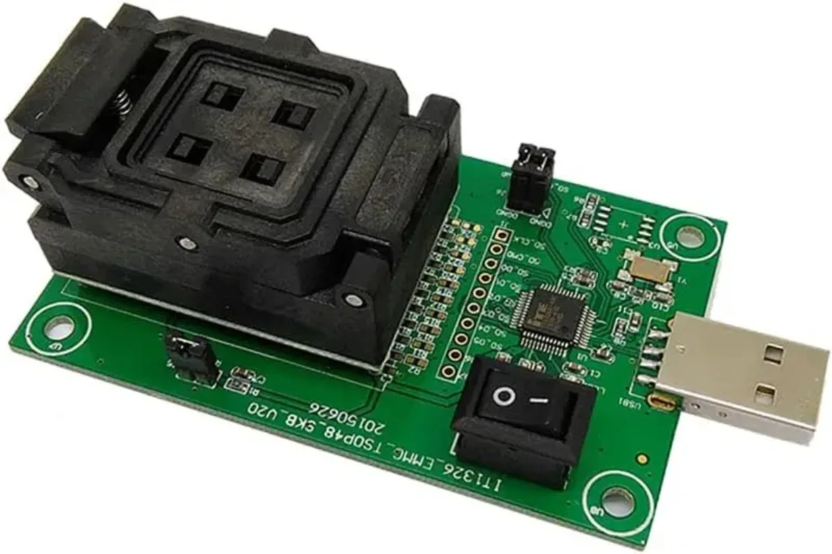 EMMC BGA153/BGA169 Test Socket USB Reader IC Size 11.5x13mm NAND Flash Tester For Programmer