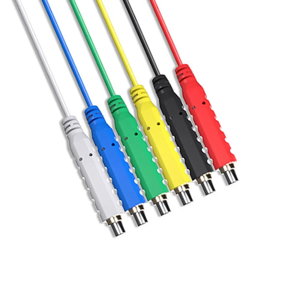 Magnetic Test Leads 6PCS AC 30V 5A 20AWG Professional Low Voltage Magnetic Jumper Silicone Flexible Jumper Leads for Testing