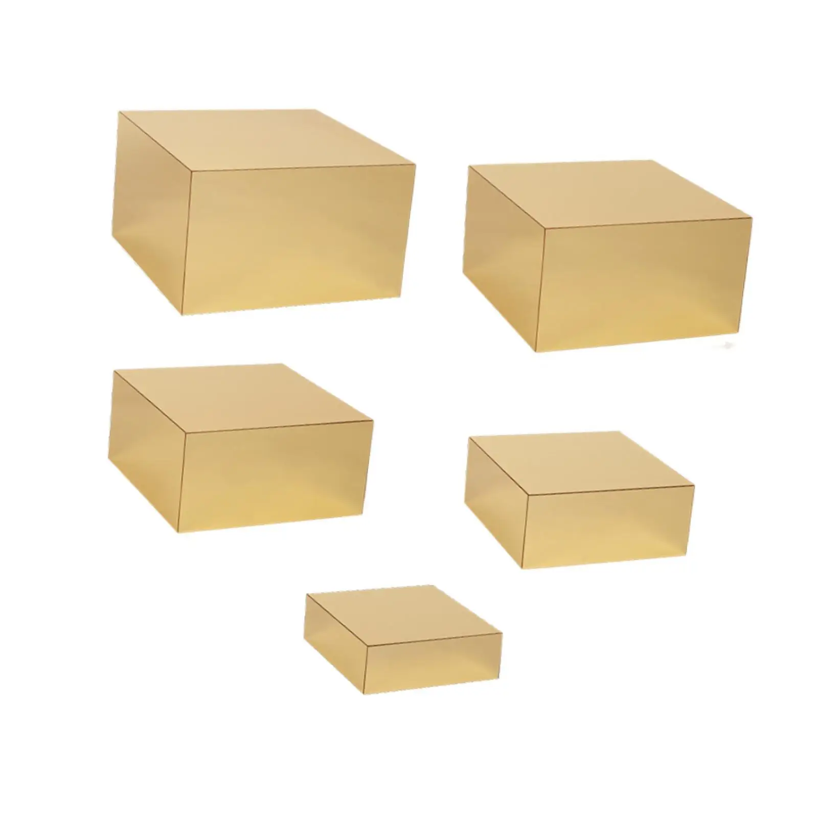 

5 Pieces Buffet Riser,Acrylic Cube Riser with Hollow bottoms,Decorative Food Riser for Buffet Table Nesting Riser for Jewelry