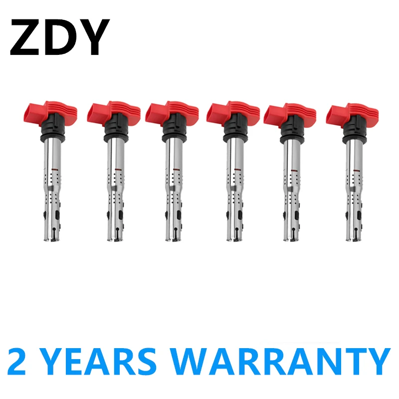 

6PCS/Set 06E905115E Engine Ignition Coil For Audi A4 A5 A6 A7 A8 Q5 Q7 R8 For VW Jetta Golf GTI GLI Passat Tiguan CC Touareg