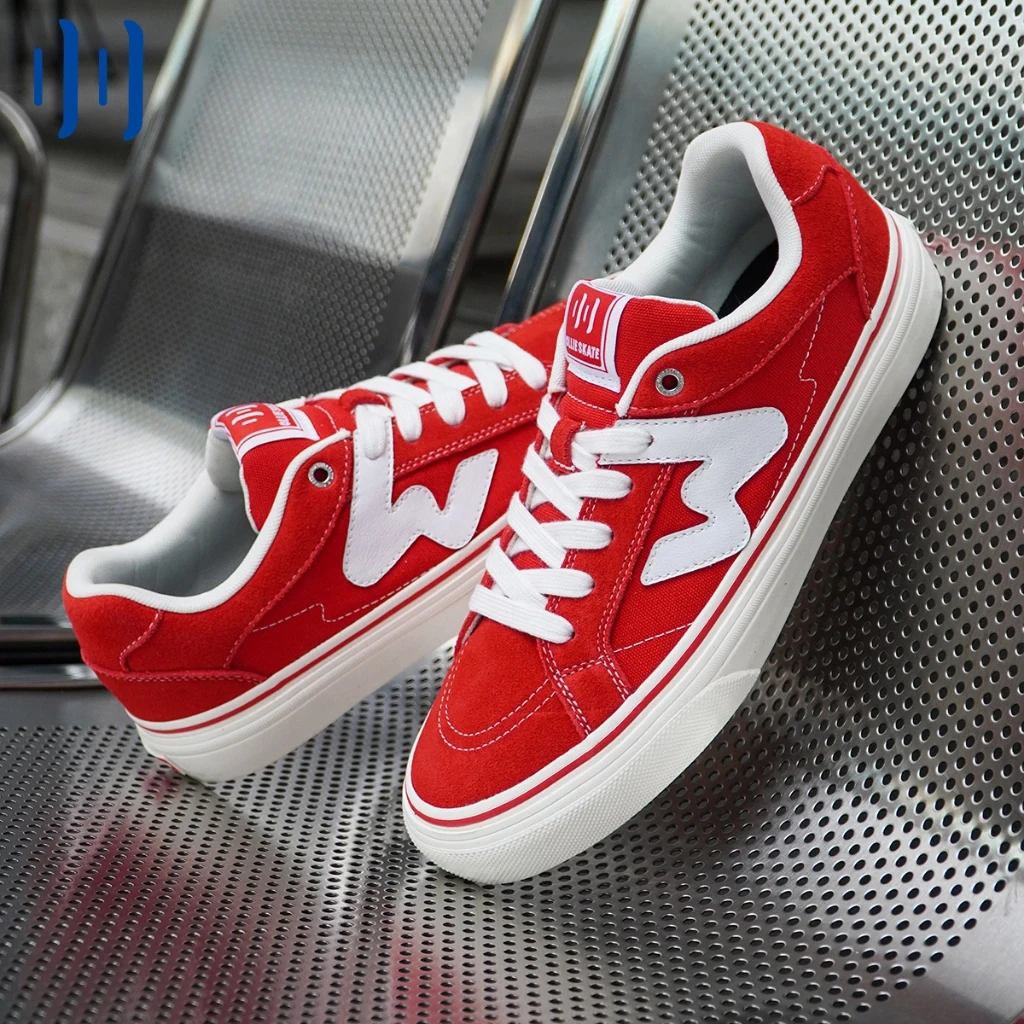 Ollieskate Red Suede Canvas Sk - Men Shoes Red 评论和价格