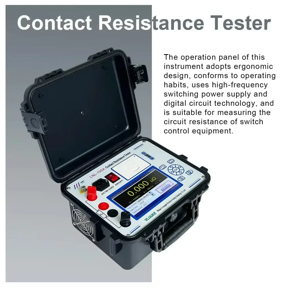 VLUUKE LNL-100A Contact Resistance Meter Circuit Breaker Switch Loop Resistance Leakage Tester