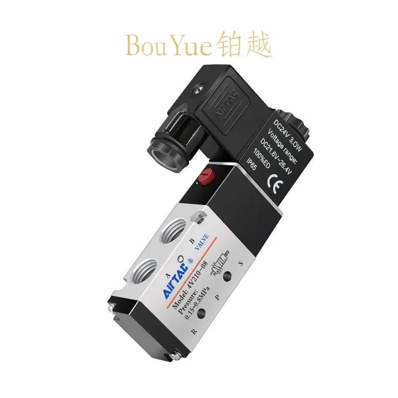 for Airtech Pneumatic Solenoid Valve 4V210-08 4V310-10 4V110-06 4V410-15 24V 220V