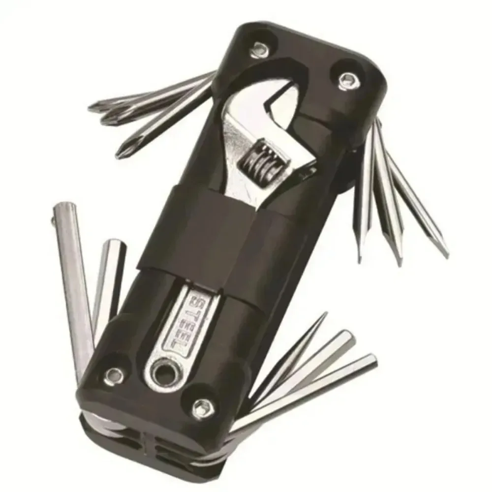 New for 1pcs with Screwdriver Chain MTB Road Cycling Motorcycle Tools  Motorcycle Multifunction Tool Kits Multitool Tire Repair
