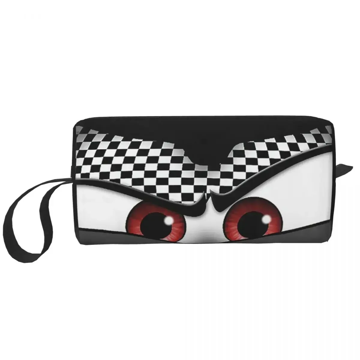 

Black Eyes Cosmetic Bag for Women Makeup Bags Angry Cartoon Travel Waterproof Toiletry Bag Organizer Storage Bag