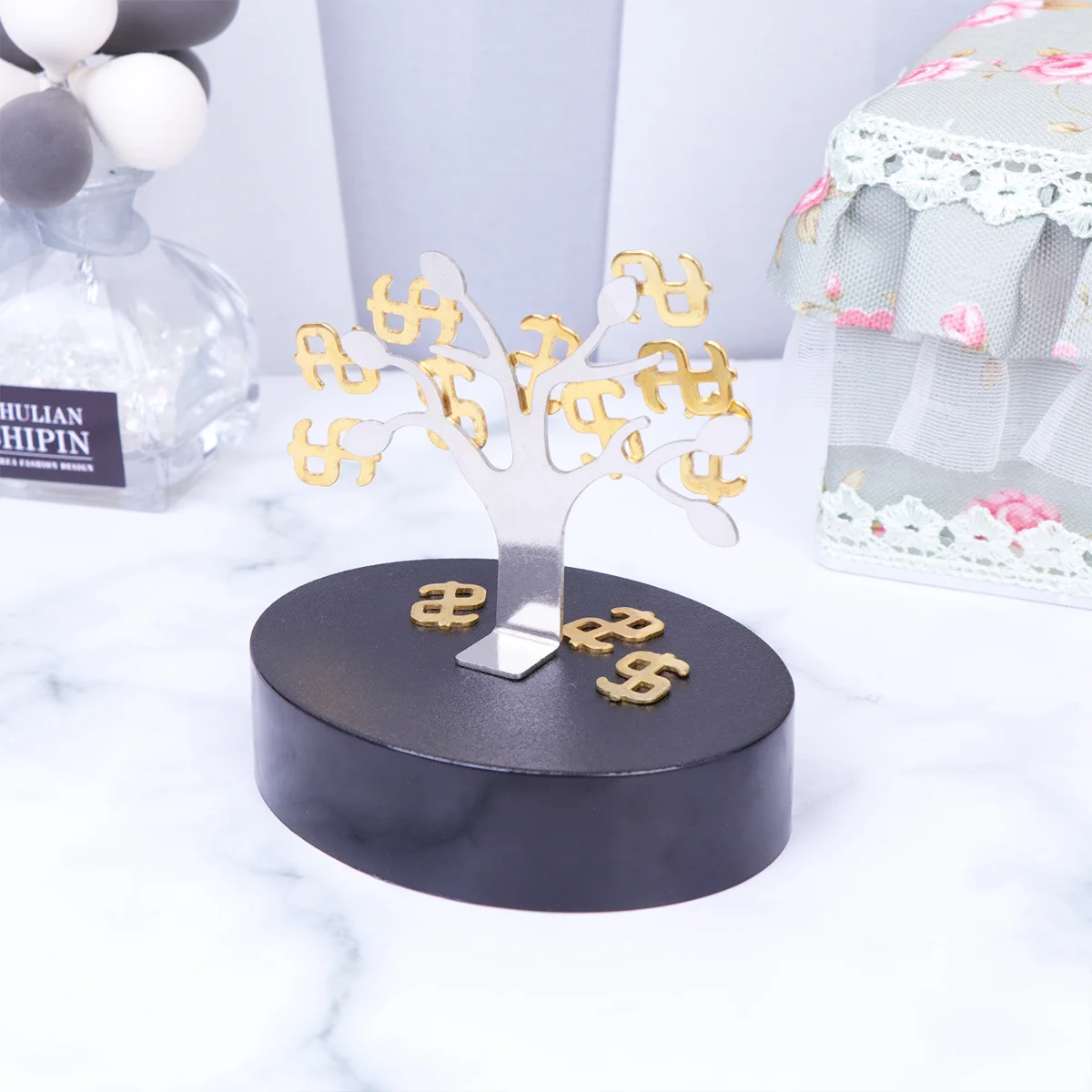 

1Set Magnetic Sculpture Block Creative Fortune Tree Desktop Adornment Nice Tool Patience Development Home Office