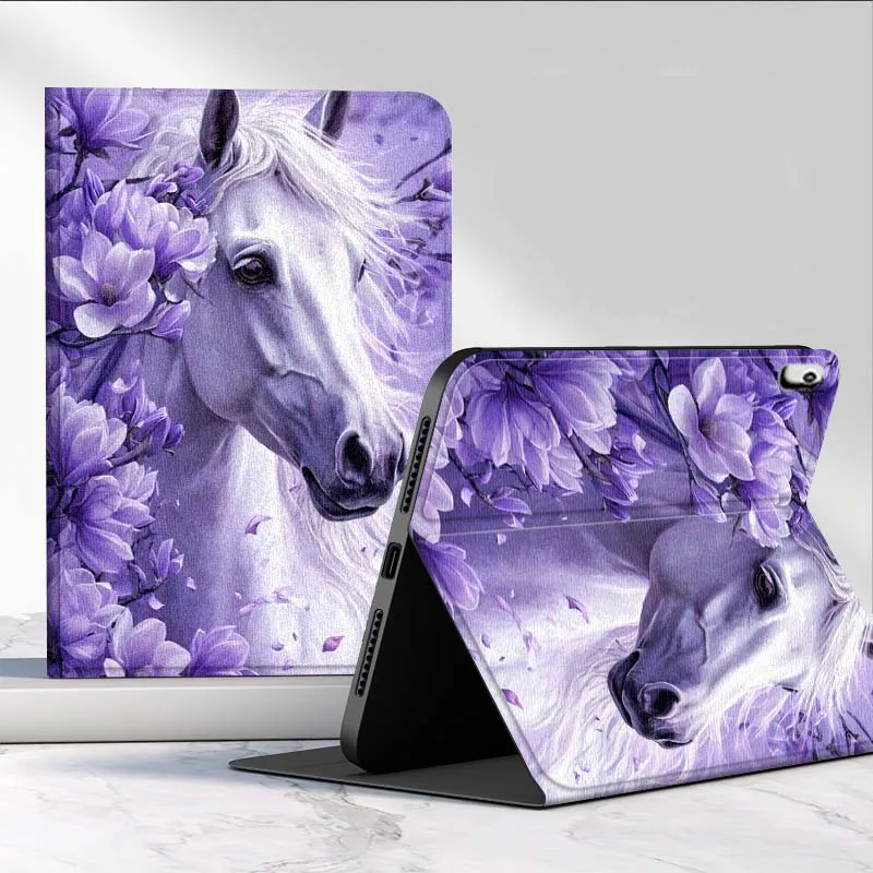 Purple Horse Design For Huawei MediaPad MatePad Pro Air 12 X T5 T10S M6 M5 C5e SE 11 11.5 10.4 Inch Tablet Case