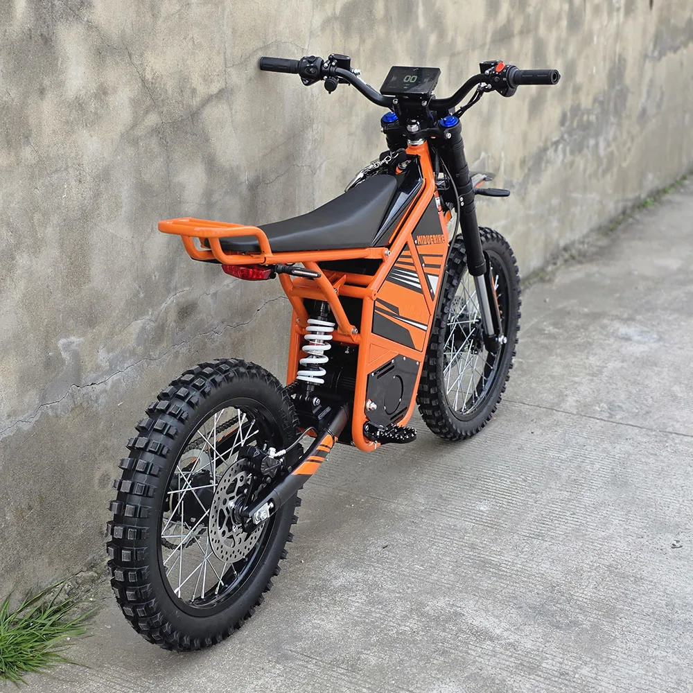 MD-2X Electric Off-Road Motorcycle 72V 8000W Mid Drive Motorbike 40Ah Lithium Battery with Hydraulic Disc Brakes Over 80km/h