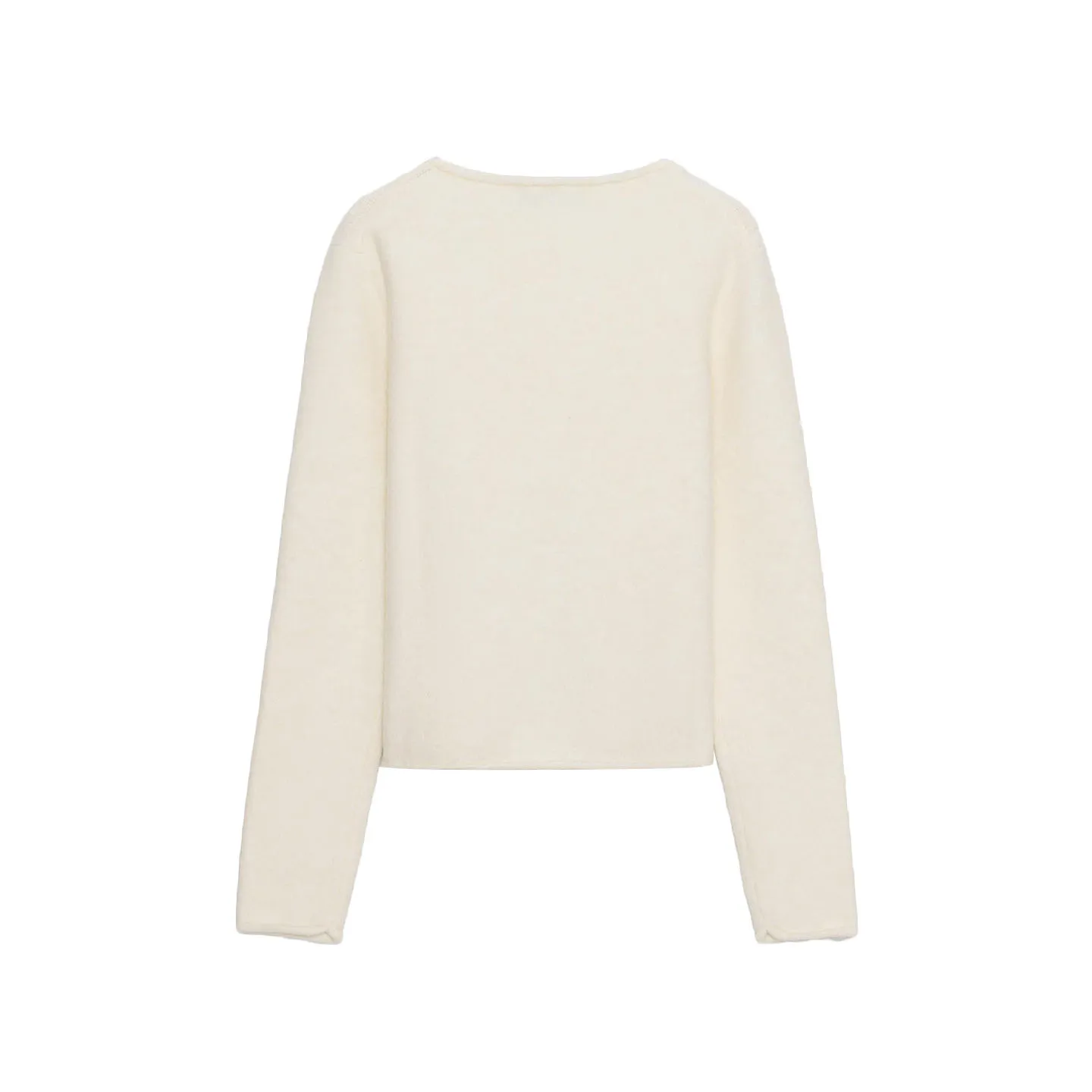 Z Zachte gebreide damessweater Faionable Veelzijdig Geribbeld rond Ne ort Sve Long Sve Kleur Herfst Winter