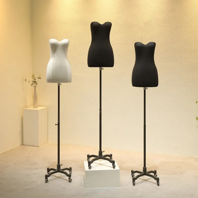 for Korean Style Clothing Store Tube Top Wedding Dress Model Props Women's Apparel Window Display Flat Body Dummy Table Stand