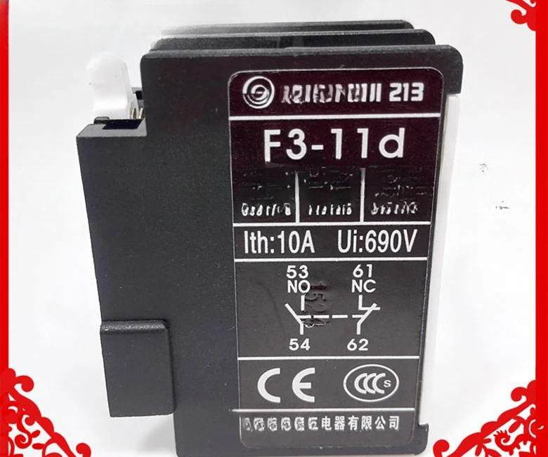 10PCS Original Tianshui 213 contactor auxiliary contact group F3-11d auxiliary contact one open and one close