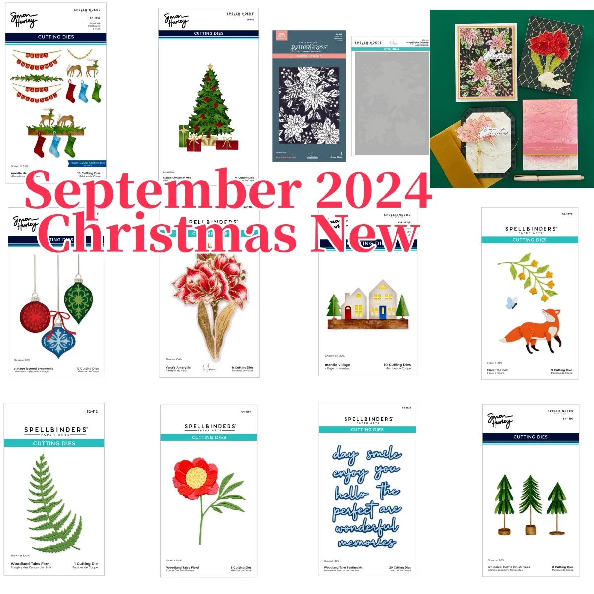 Craft Clearance 2024 Christmas Trees Woodland Fox Metal Cutting Dies Hot Foil Stencil for DIY Decorating Scrapbook Paper Album