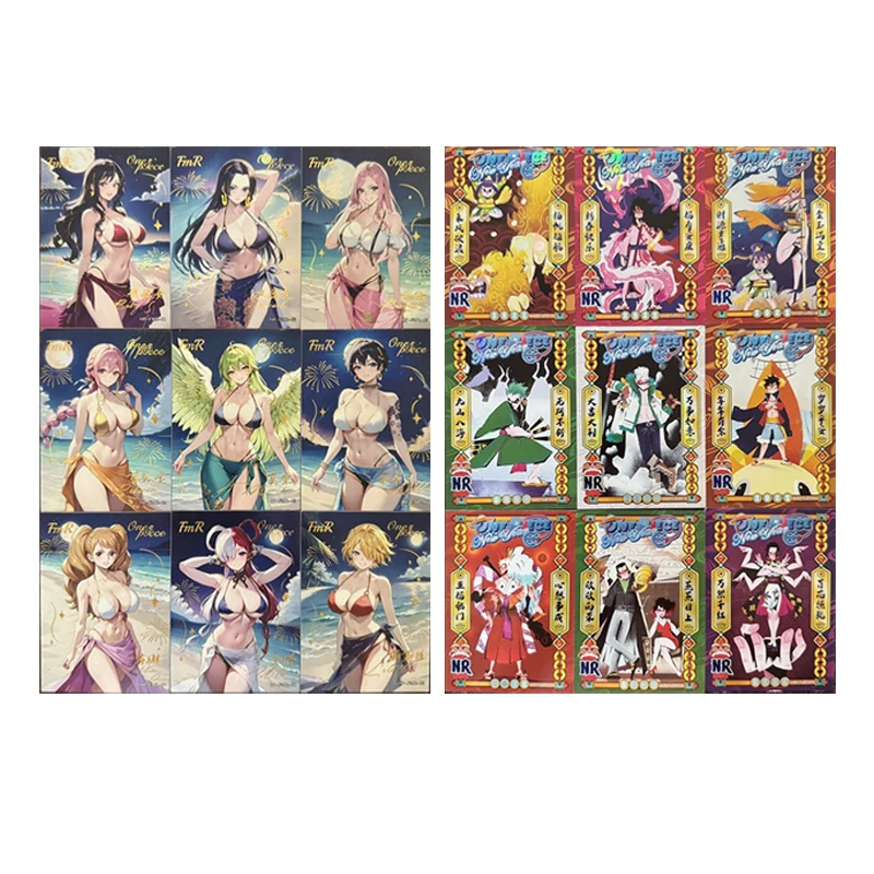 انمي ياباني قطعة واحدة ريبيكا ليليث نيكو روبن شارلوت بودنغ بطاقات قابلة للجمع هدايا عيد الميلاد ألعاب الأطفال