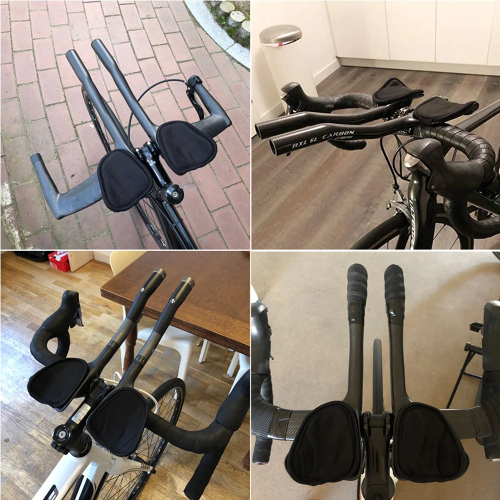 TT Aero Bars Carbon Bicycle Handlebar Arm Rest Bar TT Handlebar Triathlon Extender Clip On Aerobar 31.8mm for Road Bike Cycling