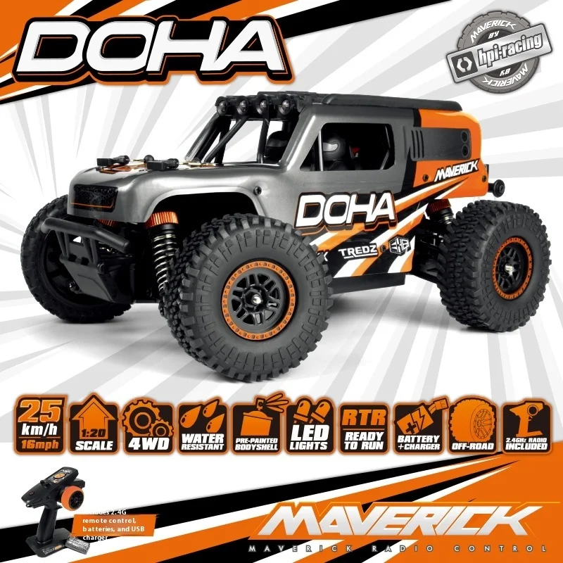 

4WD RC 1: 20 HPI Maverick Marwyck Doha Desert Card Rc Remote Control Car Electric Off-Road Model Toys Holiday Gifts For Men
