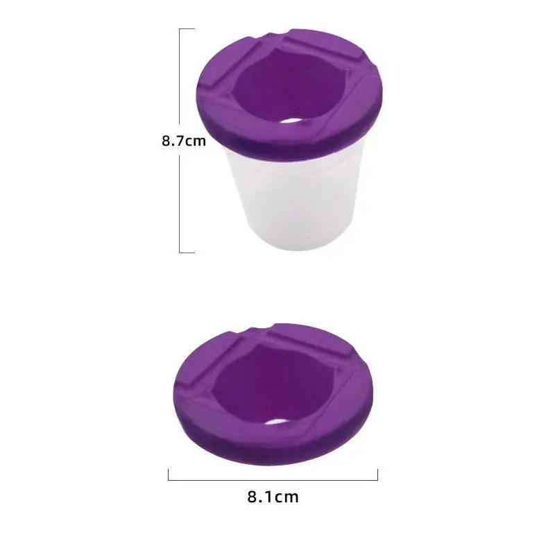 Tazas de pintura a prueba de derrames con tapa, taza de lavado, herramientas lavables, tazas para colorear para el hogar, proyecto de bricolaje, regalos de artesanía de acuarela, 10 piezas