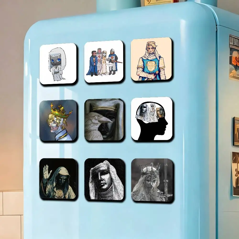 For Baldwin IV Former King of Jerusalem Fridge Magnetic Cards Cover Metal Icebox Cabinet Custom Refrigerator Magnets
