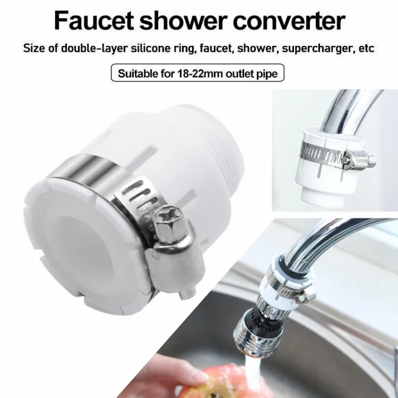 Uniwersalny adapter do kranu z kranu prysznicową głowica zapobiegająca rozpryskiwaniu obrotowy Bubbler armatura przedłużacz do kranu zlewu akcesoria kuchenne