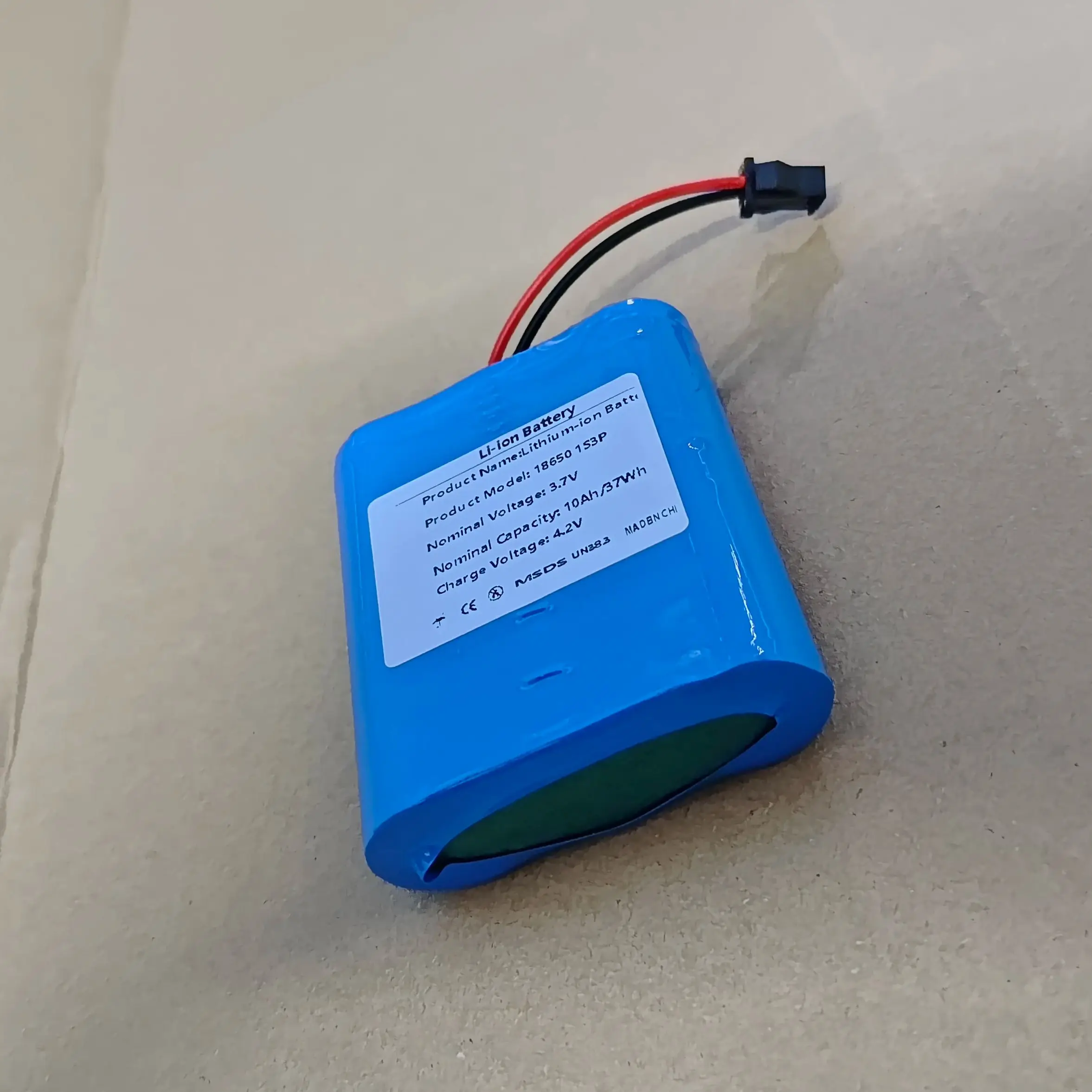 

New 18650 3.7V 10000mAh 1S3P Battery Pack Lithium-ion Toy Beauty Salon Rechargeable Battery Pack SM or XH2.54 Plug