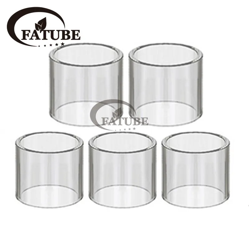 FATUBE 5PCS Clear Straight Glass Tube Outer Diameter OD22mm Pipes