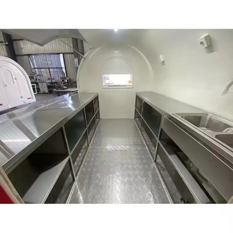 شاحنة طعام الآيس كريم، شاحنة هوت دوج، مقطورة طعام مرخصة مع شاحنة طعام معدات الخبز