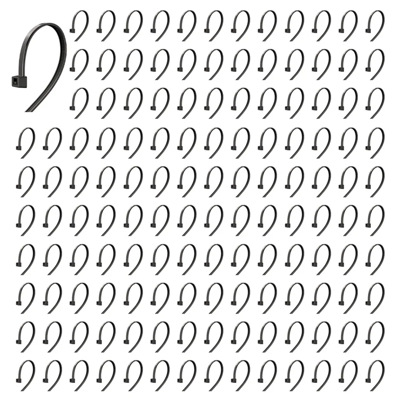 

AC23-400 Pack Cable Zip Ties Heavy Duty 12 Inch, 7.6Mm Strong Plastic Wire Ties With 70Kg Tensile Strength, UV Resistant