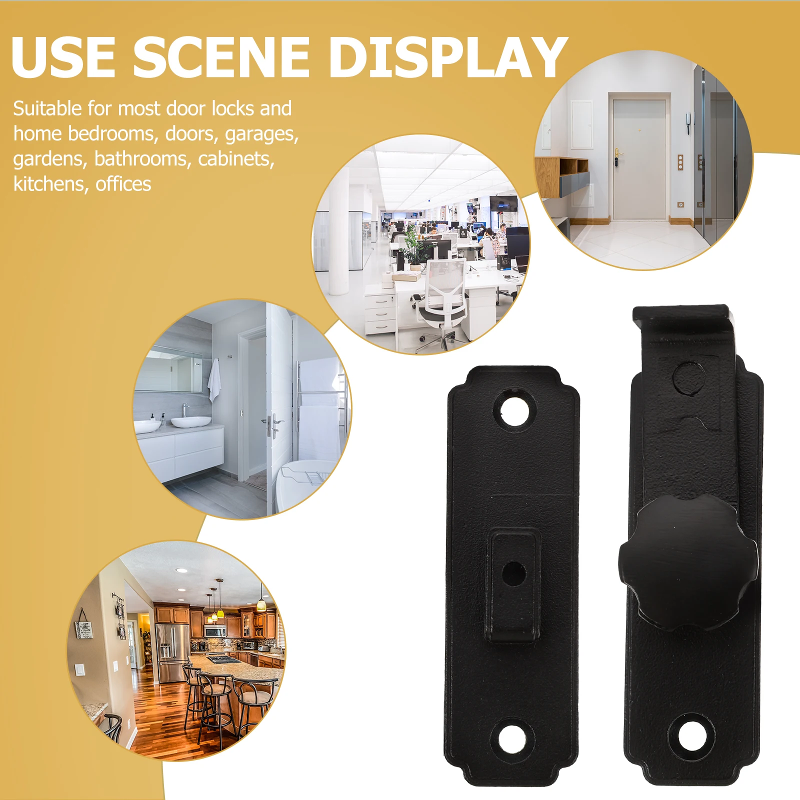 

Сверхмощная защелка для раздвижной двери сарая из нержавеющей стали, вращающаяся на 90 градусов защелка для ворот для ванной комнаты, сада, безопасности