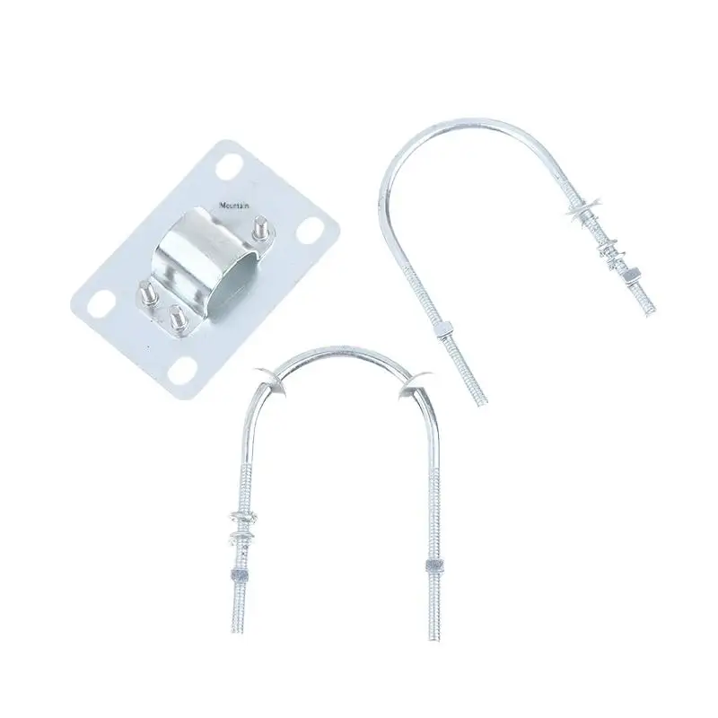 

1Set Silver 20/25/32mm Omni Fiberglass Antenna Clip Anti-falling Bracket Holder U Bolts Installation Clamp Holding Pole Fixation