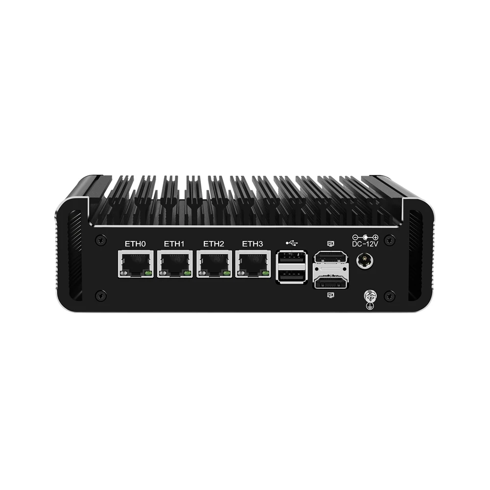 

HUNSN Micro Firewall Appliance,Mini PC,pFsense Plus,Mikrotik,RJ44,OPNsense,VPN,Router PC,N100 N305,4x2.5GbE I226-V,2HD,DP,TF