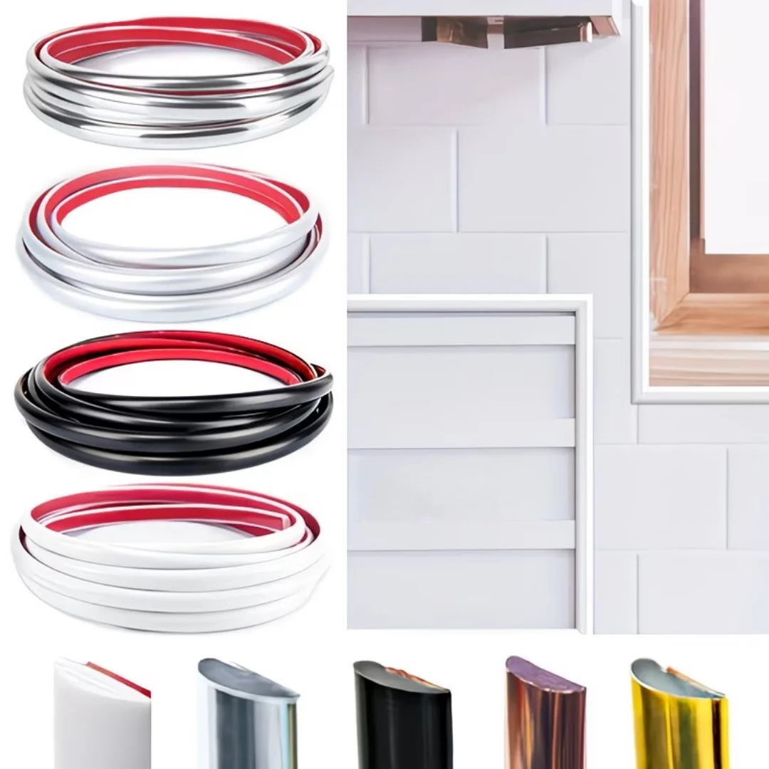 

1PC 118.11inch PVC Decoration Line Wall Sticker, Self-Adhesive,Decorative Strip Peel And Stick Molding Trim,Suitable For Living