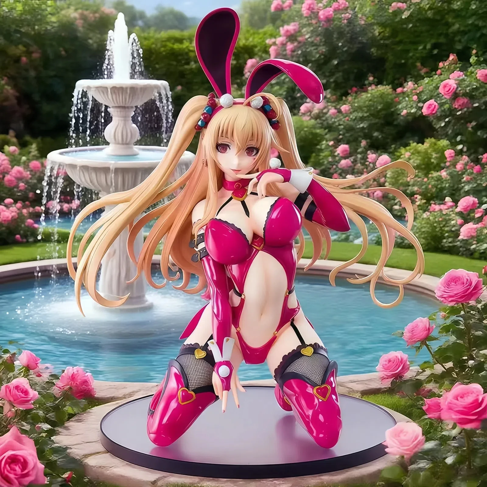 

New-Hot 30CM Caroline Yuri Eberwein Bunny Girl Anime Beautiful Girl Beautiful Gk Model Figure With Soft Rubber Material Gift