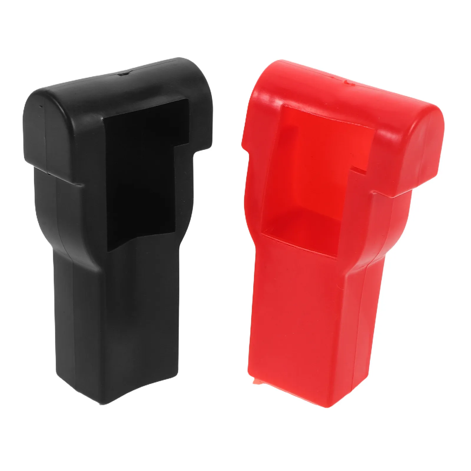 

2Pcs Car Battery Protection Covers Silicone Terminal Caps Insulation for Positive Negative Automotive Motorcycle Electrical
