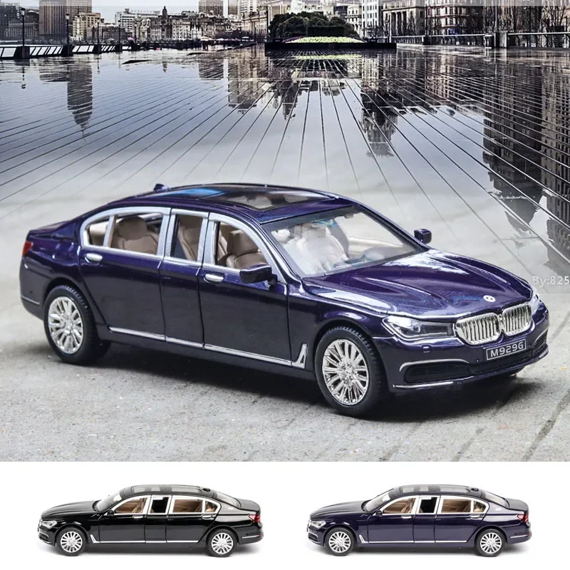 1:24 BMW 760LI modelo de coche coche de aleación Die Cast juguete modelo de coche extraíble juguete para niños coleccionables regalo A24