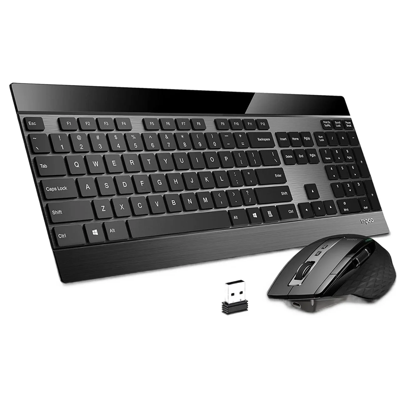 Go! 9900M Multi-Mode Bluetooth Wireless Keyboard and Mouse Combo Connect Up to 4 Devices Ultra-Slim Keyboard and Laser Mouse