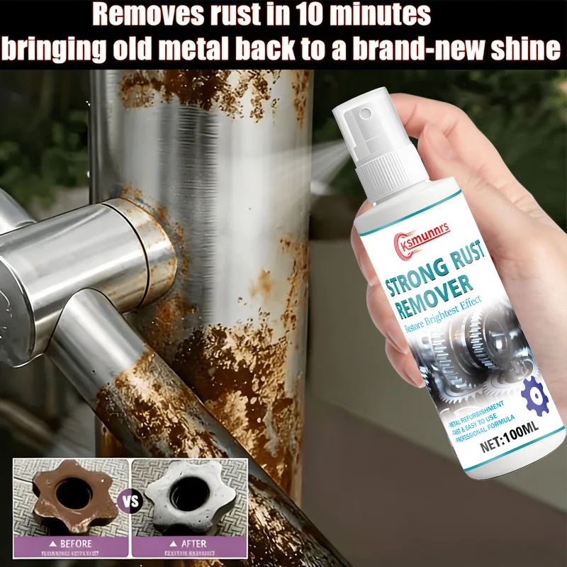 Multi-functional Metal Rust Remover, a Screw Lubricant That Also Removes Rust. Quickly Eliminates Metal Rust, Stops Door Hinges