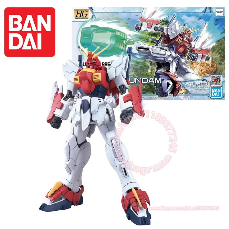 BANDAI BLAZING GUNDAM HG 1/144 Puzzle Assembled Peripheral Model Trendy Figure Desktop Ornament Children's Toy Action Figures