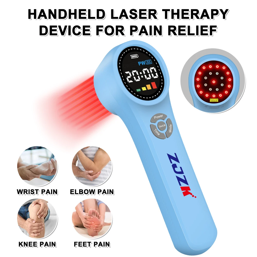 

ZJZK 1760mW 660nmx16diodes Cold Laser Medical Therapy 810nmx4diodes+980nmx4diodes Pet Laser Light Therapy For Pets Muscle Aches