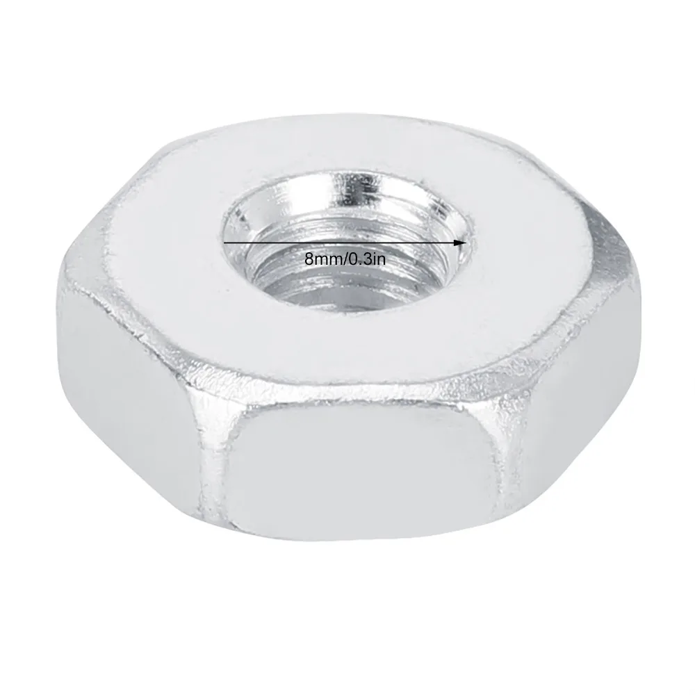 10PCS Universal Guide Bar Sprocket Cover Stainless Steel Silver Chainsaw Bar Nuts Easy to Install Compact