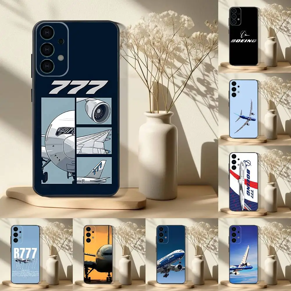 

B-BoeingS 777 Top Airplane Phone Case for Samsung S24 S22 S25 Ultra S9 S20 FE S23 Plus S10 S21 Shockproof Funda Cover