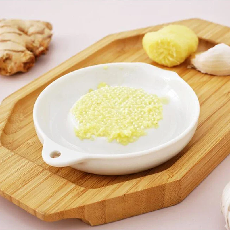 

Portable Simple Style Ceramic Ginger Grater Tool Hand Grinder Garlic Masher Porcelain Carrot Ginger Grinding Kitchen Tool