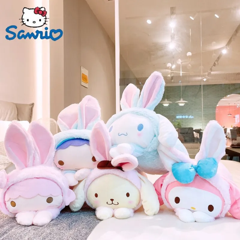 

Новинка Sanrio мультфильм в японском стиле тканевый чехол плюшевая игрушка мягкая кукла для косплея Милая кавайная кукла Успокаивающая украшение автомобиля подарок для девочки