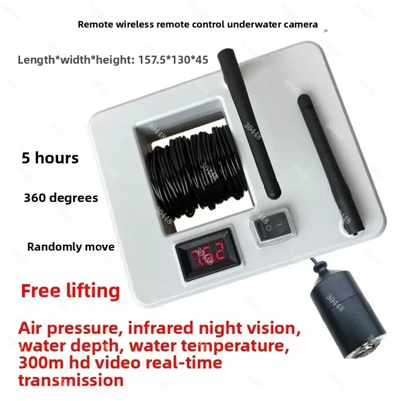 Long-Range Wireless RC Underwater Camera  GPS Positioning Auto Navigation Temp and Depth Sensor