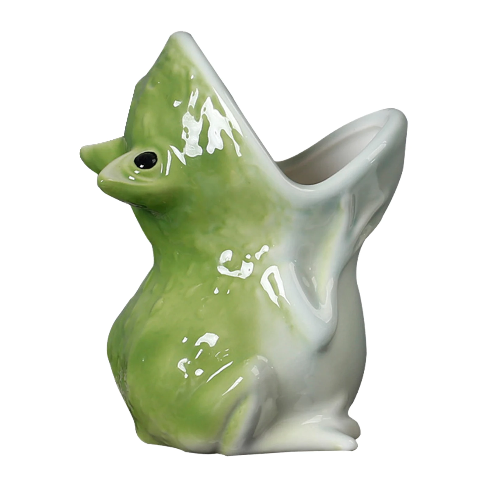 Cute Cartoon Animal Flower Pot Weatherproof Simple Decorative Plant Container with Drain Hole for Home Gardening Outdoor Decor