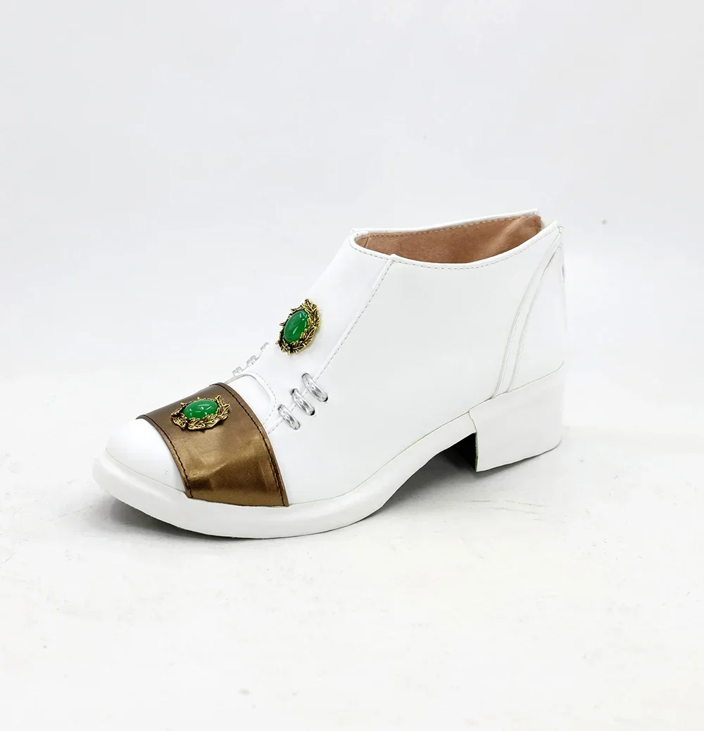 ジョジョの奇妙な冒険岸辺露伴コスプレ白ブーツカスタムメイドアニメ衣装の靴男性女性