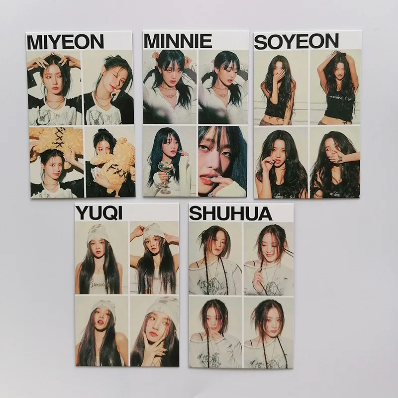 

Kpop (G)I-DLE New Album I Feel Preview Photo Collection Card MIYEON MINNIE SOYEON YUQI SHUHUA Postcard Fans Collectible Gifts