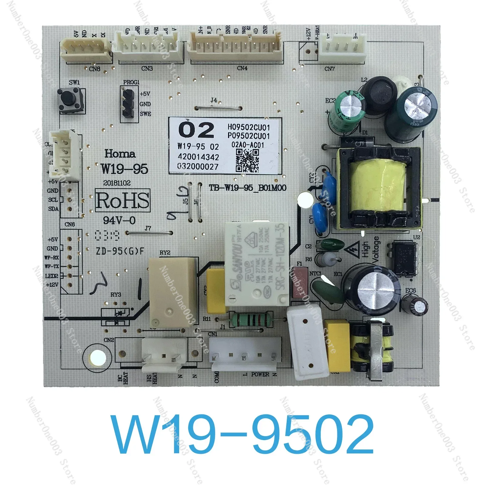 

W19-9501 9502 9503 9504 9505 9506 9507 Refrigerator / Fridge Main PCB Power Control Board For Candy, Hoover, LERAN
