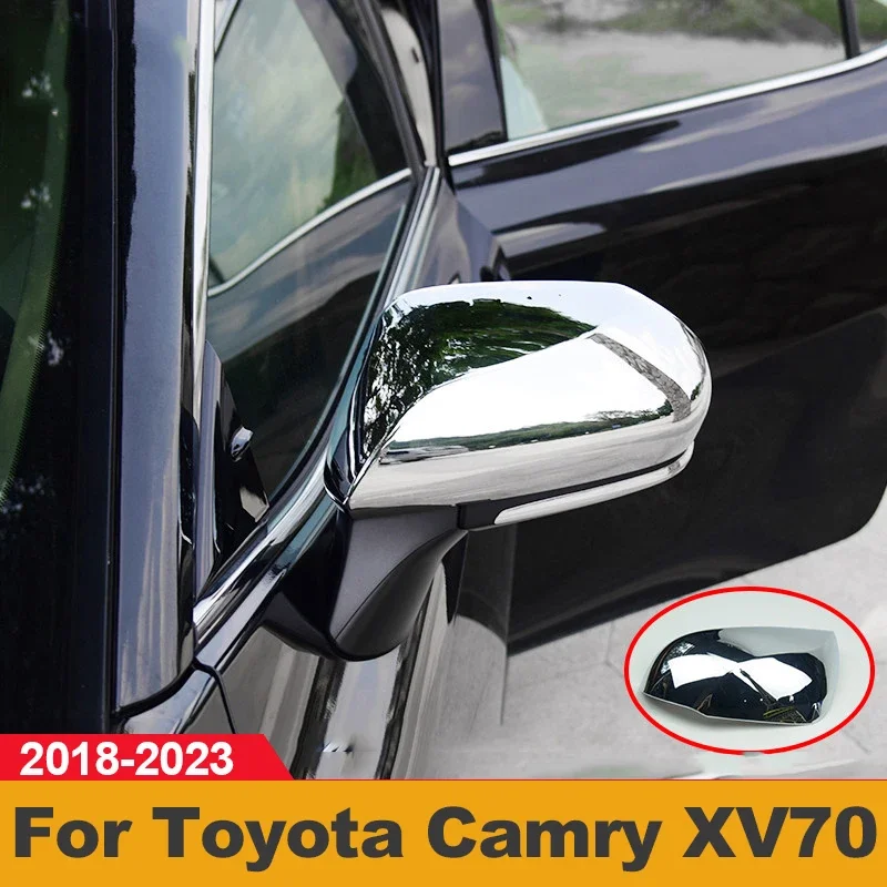 

Car Styling Accessories For Toyota Camry 70 XV70 2018-2021 2022 2023 ABS Rearview Mirror Side Molding Cover Trim Case Stickers