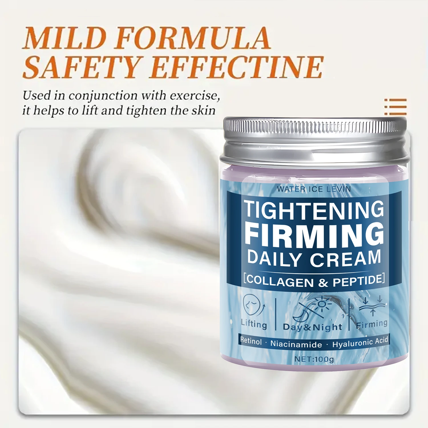 Kollagen- und Peptidstraffung, straffende Alltagscreme mit Retinol und Niacinamid zum Straffen